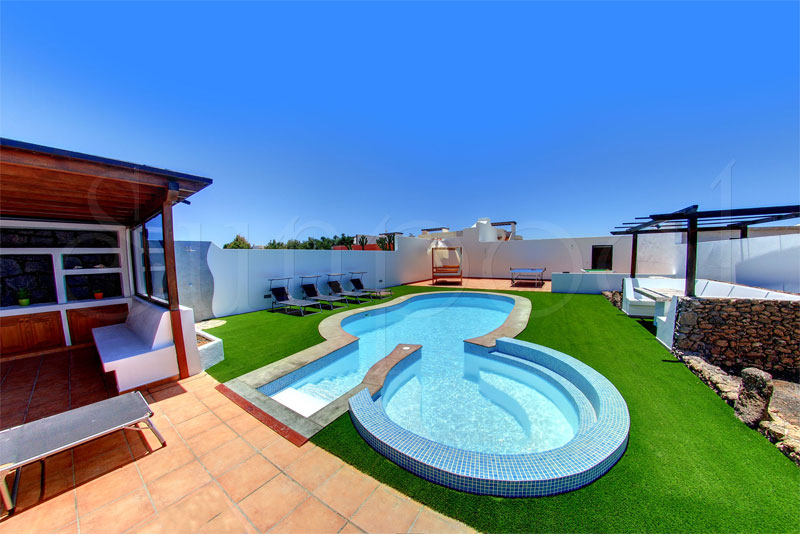 location villa lanzarote piscine
