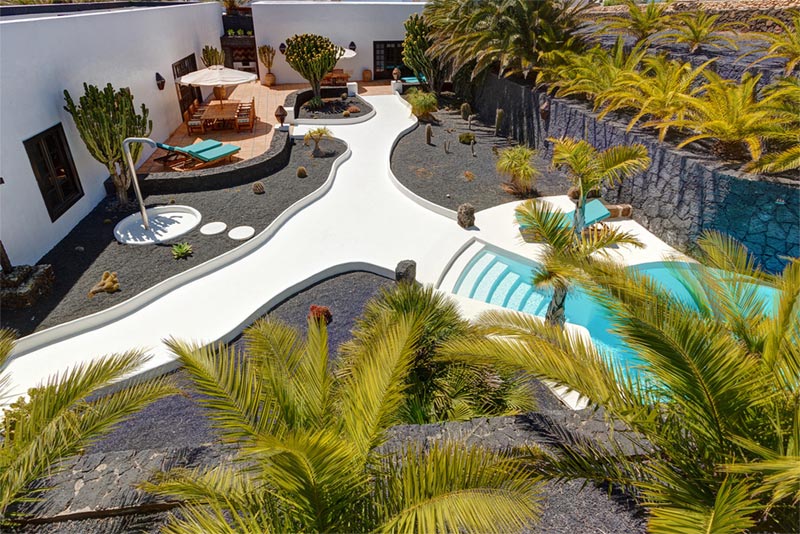 location villa lanzarote piscine